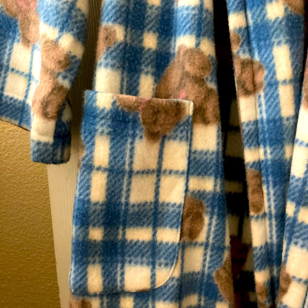 Fleece Teddy Bear Robe - Handmade - Picture 8 of 11